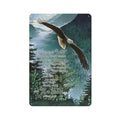 Rustic Metal Tin Sign Eagle Scripture Decor Wall Art Bible Verse Pictures Wall Decor Eagle Prints Painting Religious Eagle Decorations Artwork for Bedroom Living Room 8x12inch