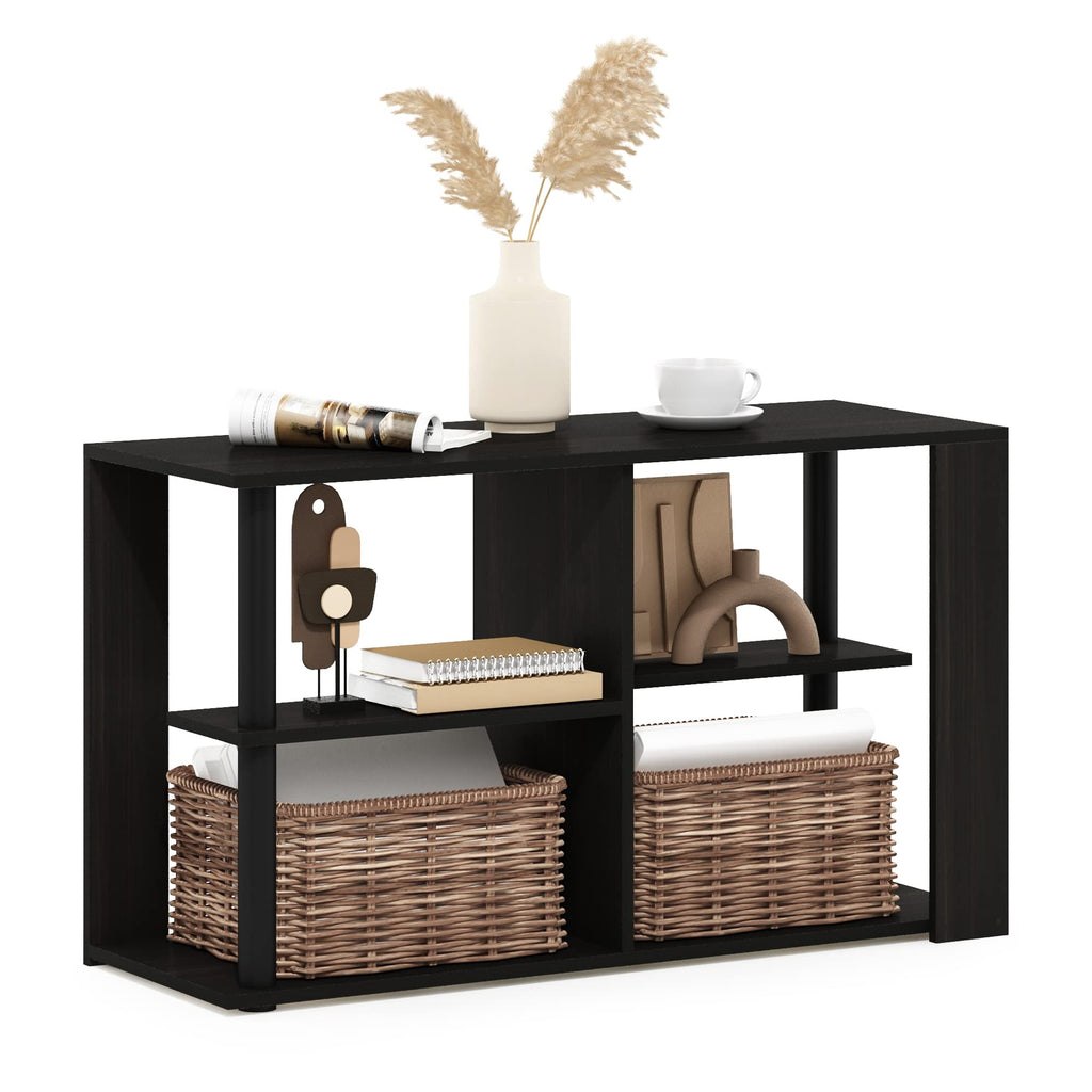 Furinno Simple Design Coffee Table, French Oak Grey/Black