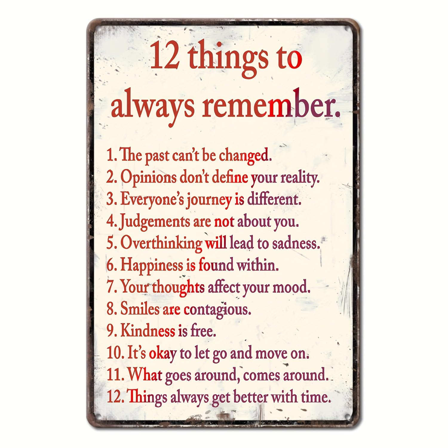 Vintage Metal Aluminum Sign Decor, 8"x12"Mentally Unstable and Not Fully Medicated Funny Sign, Keep Safe Distance Vintage Inspired Wall Poster for Man Cave,