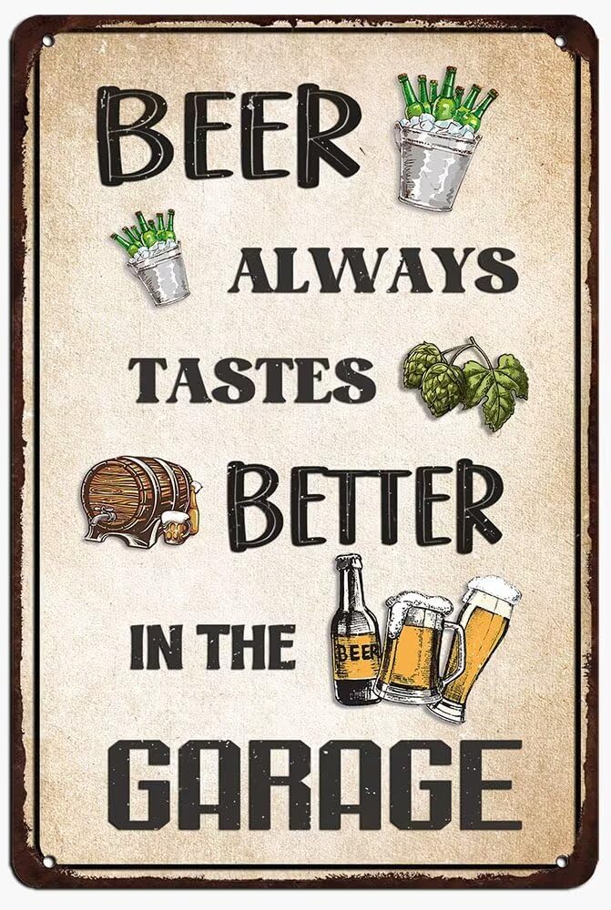 Generic Life Is Better In The Hot Tub Metal Tin Vintage Look Wall Art Sign for Home Bathroom Farmhouse Garden Garage Inspirational Quotes Wall Decor 8x12 Inch
