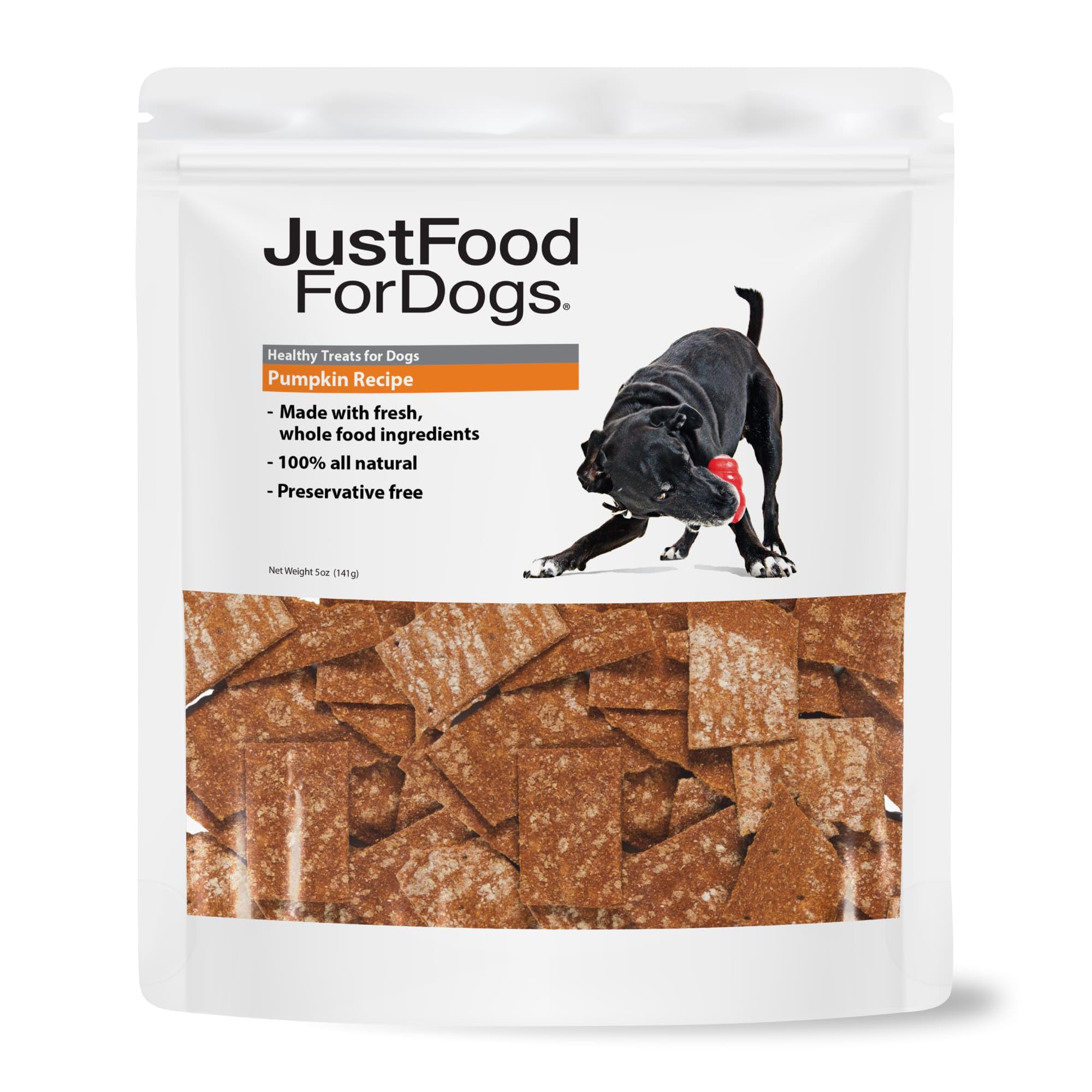 Just Food for Dogs Single Ingredient Healthy Dog Treats and Dog Snacks, Jerky Treats, Human Grade, Preservative and Grain Free, Rawhide Free Chews, Low Calorie Treat - Chicken Breast, 5 oz