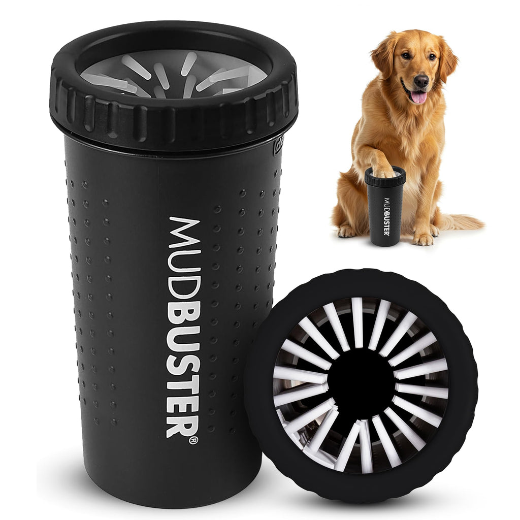 Dexas Pink Medium Dog Paw Cleaner, MudBuster - Premium Quality Pet Supplies and Dog Accessories for Dogs, Easy to Use, Mess Free, BPA Free, Patented Product