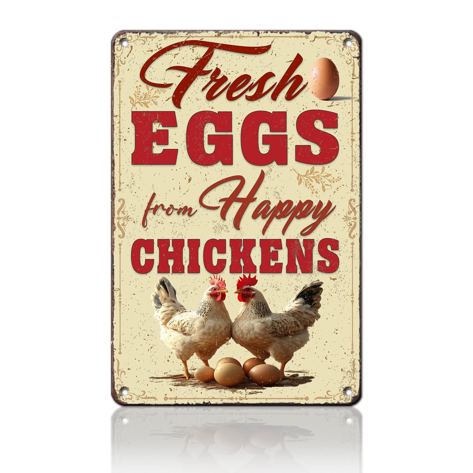 Funny Chicken Signs Welcome To My Kitchen Humorous Cartoon Rooster Cooking Aluminium Sign Metal Chicken Signs Decor Home Ktichen Farm Are Wall 12x8 Inch Vintage Chicken Signs Metal Tin Poster