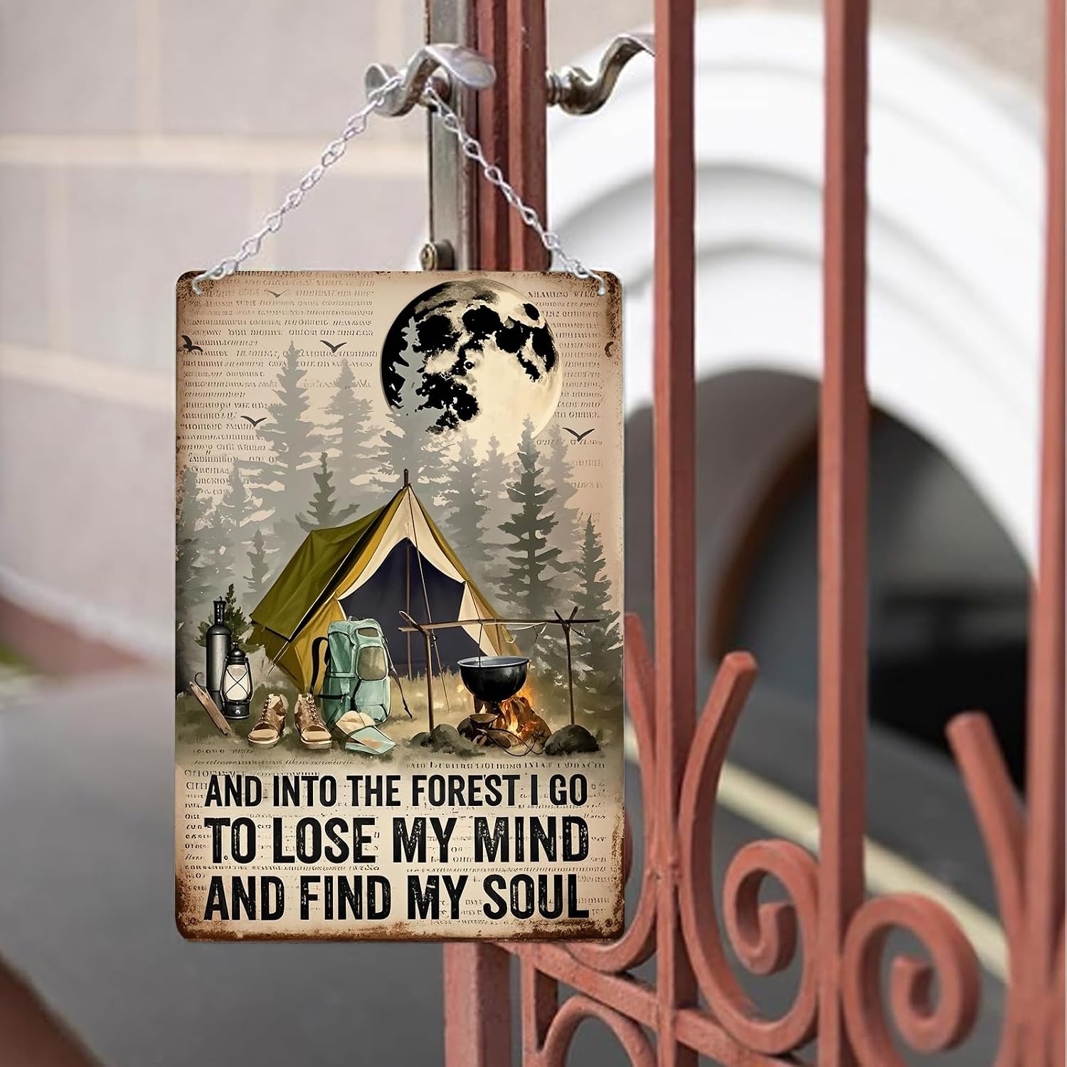 Retro Tin Sign - INTO THE FOREST I GO TO LOSE MY MIND AND FIND MY SOUL - Vintage Metal Wall Art for Home, Bar, Cafe, or Office Decor - Thoughtful Gift for Family, Friends or Coworkers-Styl 3