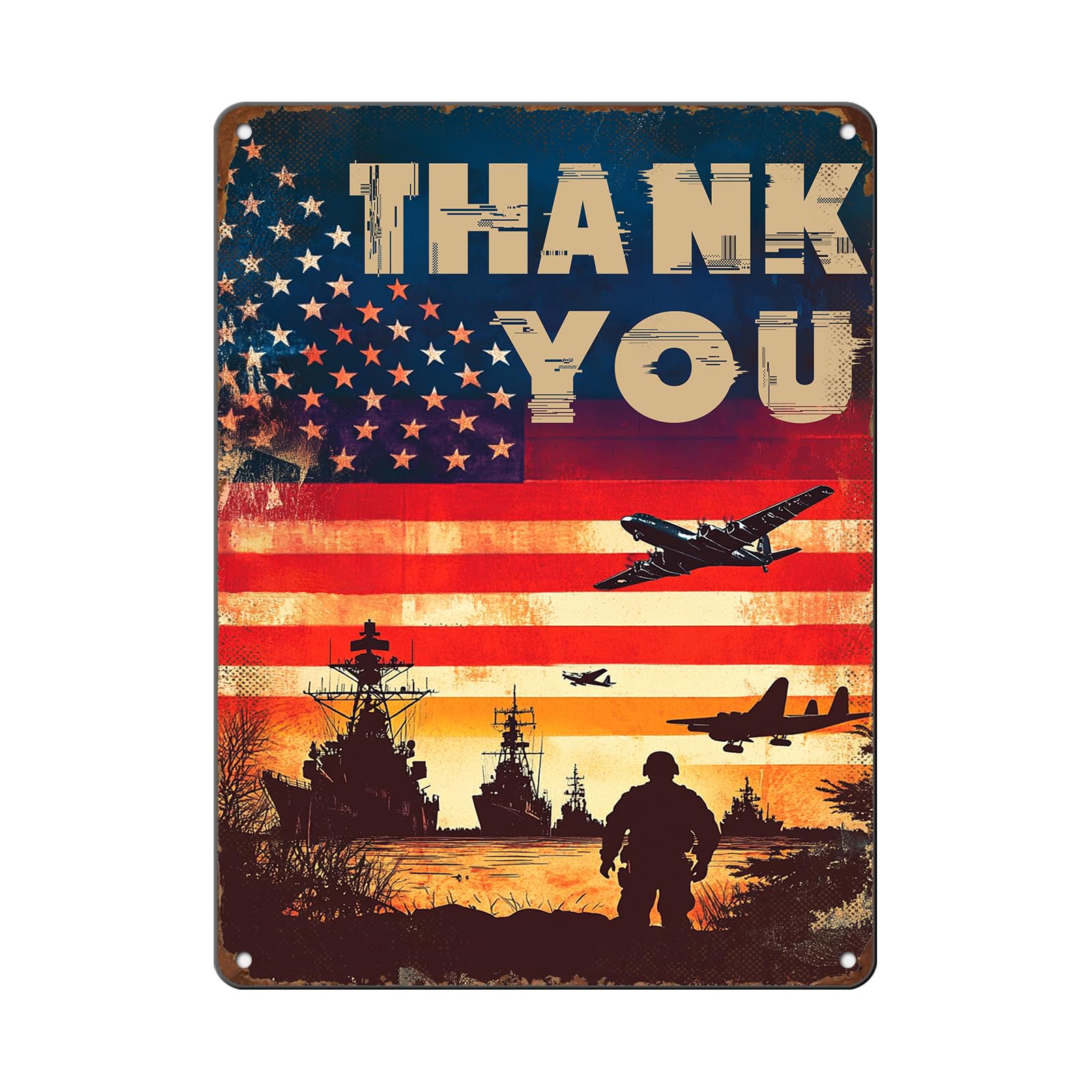 Patriotic Metal Tin Sign Funny American Patriotic Man Tin Sign American Flag Sign 4th of July Vintage Metal Poster Wall Decor for Man Cave Bar Party Garage Outdoor 8x12 Inch