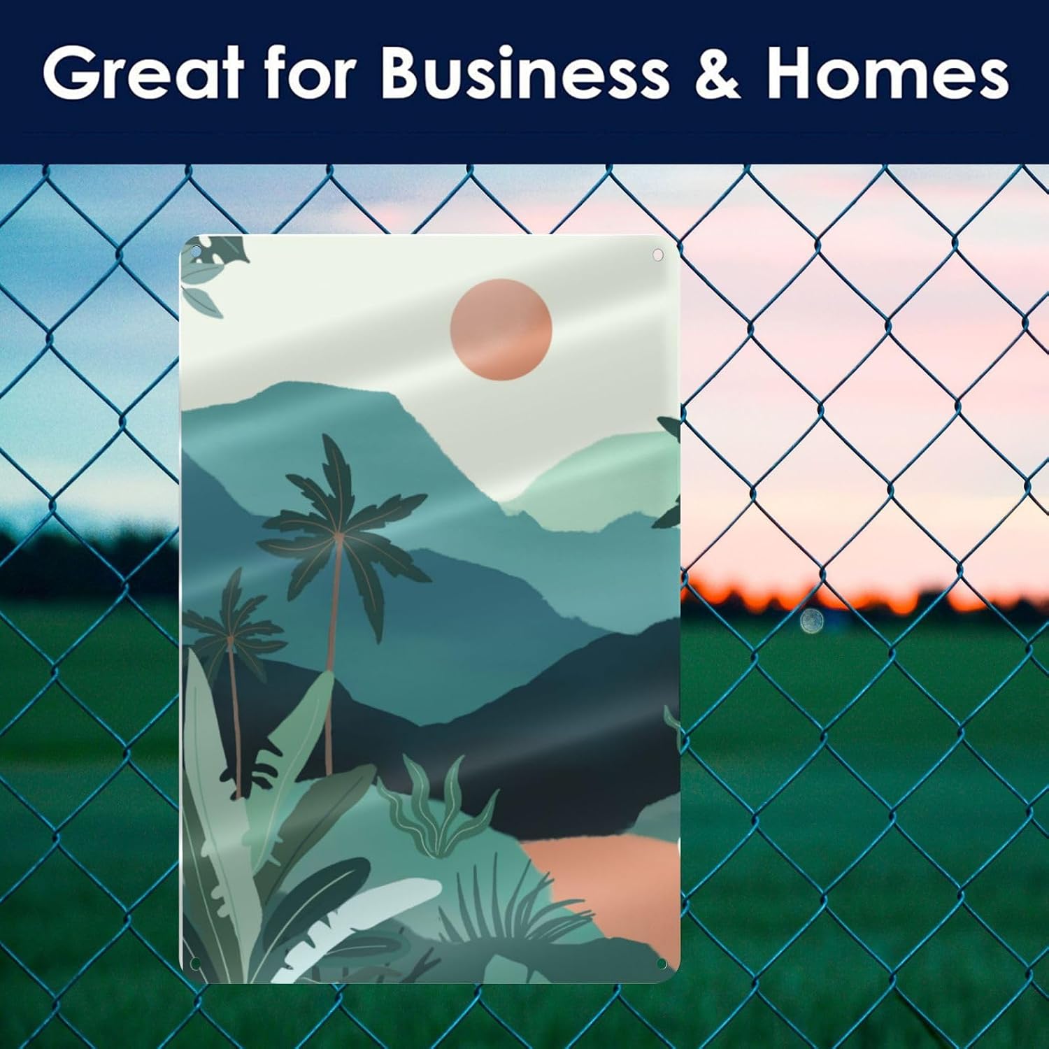 Custom Metal Tin Sign 8×12 inch,with Your Image/Text (Custom horizontally and vertically),Ships from USA