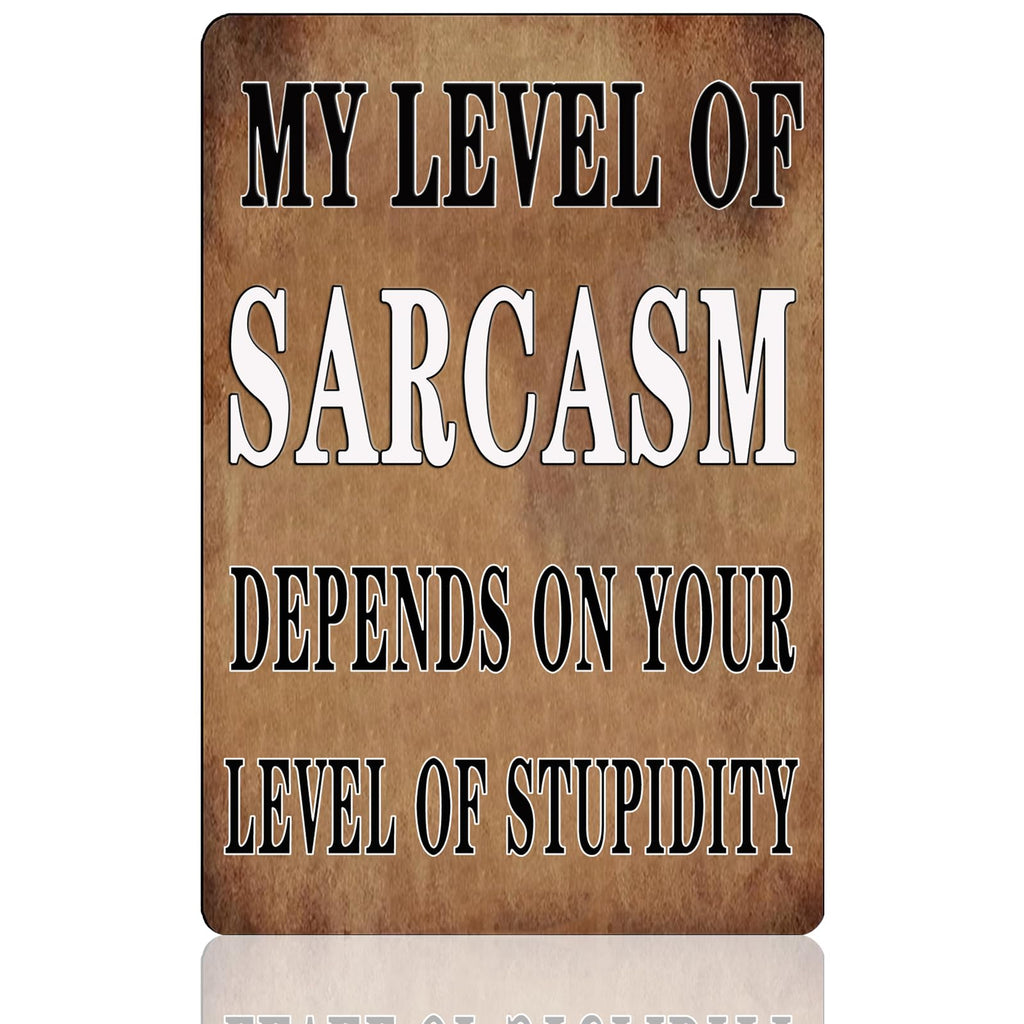 8x12 inch Blue I'm Not An Angry Person Sign, Tin Metal Wall Decor, Funny Sarcastic Gift for Men, Garage, Office, Home