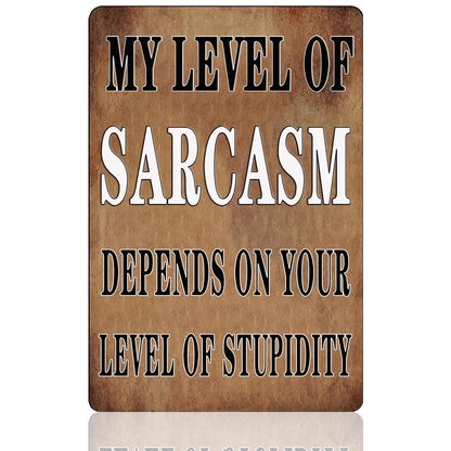 8x12 inch Blue I'm Not An Angry Person Sign, Tin Metal Wall Decor, Funny Sarcastic Gift for Men, Garage, Office, Home