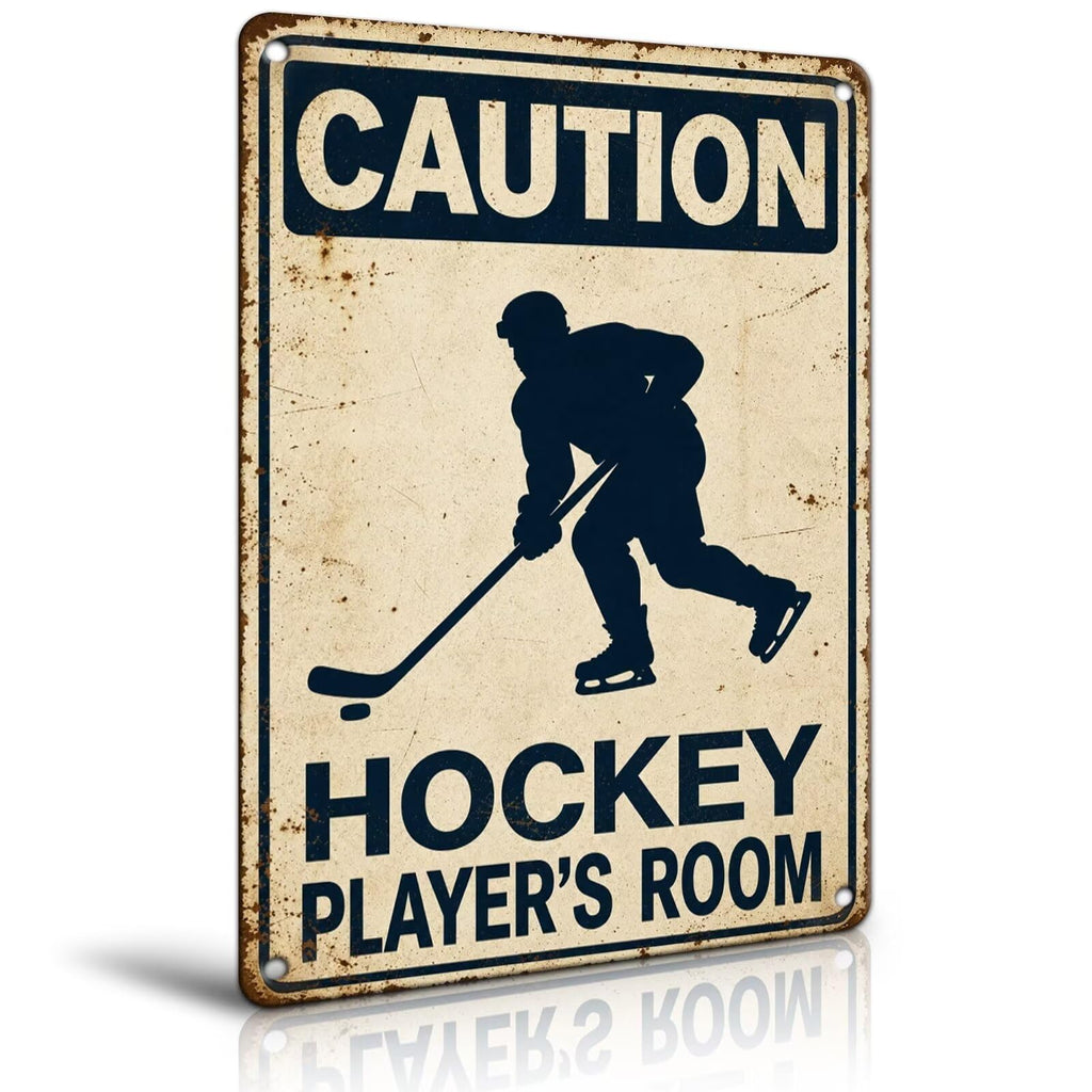 Eat Sleep Football Repeat Tin Sign, Football Room Wall Decor For Teen Boys Room Bedroom, Sports Player Man Cave Decor 8X12 Inch