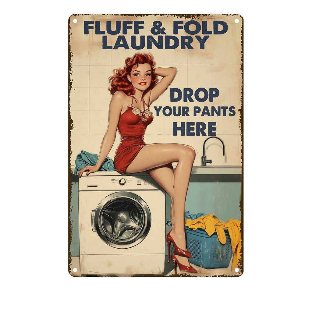 Laundry Metal Tin Sign Laundry Room Wall Decor Fresh Linens Breezy Days Signs Retro Posters for Bathroom Home Bedroom Laundromat Garden 8x12inch