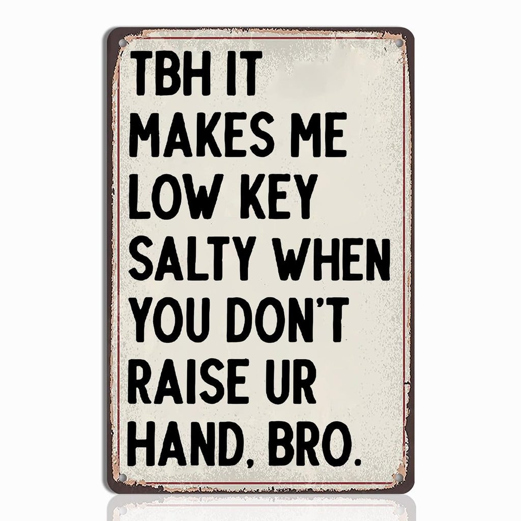 English Teacher Gifts - Funny Classroom Wall Hanging Tin Sign Decor, Ideal Gifts for English Teachers, High School & Middle School Classroom Wall Art, 8x12 Inch
