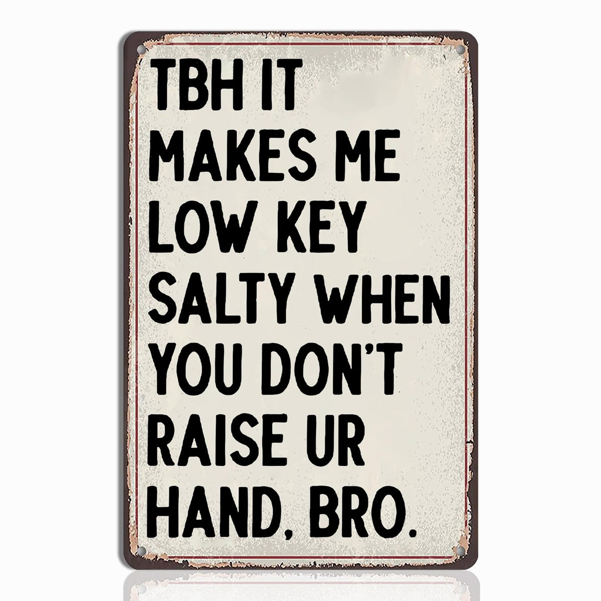 English Teacher Gifts - Funny Classroom Wall Hanging Tin Sign Decor, Ideal Gifts for English Teachers, High School & Middle School Classroom Wall Art, 8x12 Inch