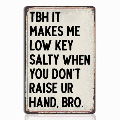 English Teacher Gifts - Funny Classroom Wall Hanging Tin Sign Decor, Ideal Gifts for English Teachers, High School & Middle School Classroom Wall Art, 8x12 Inch