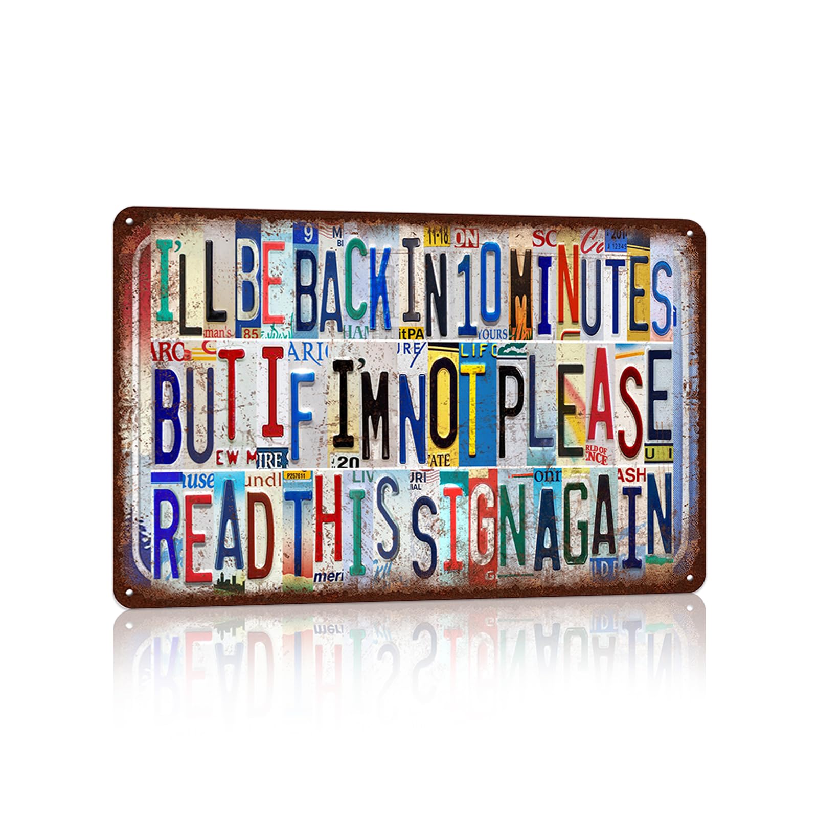 Vintage Metal Tin Signs Wall Decor for Man Cave Garage Bar Home 12 x 8 Inches - I Am Currently Unsupervised.I Know,It Freaks Me Out Too But The Possibilities Are Endless