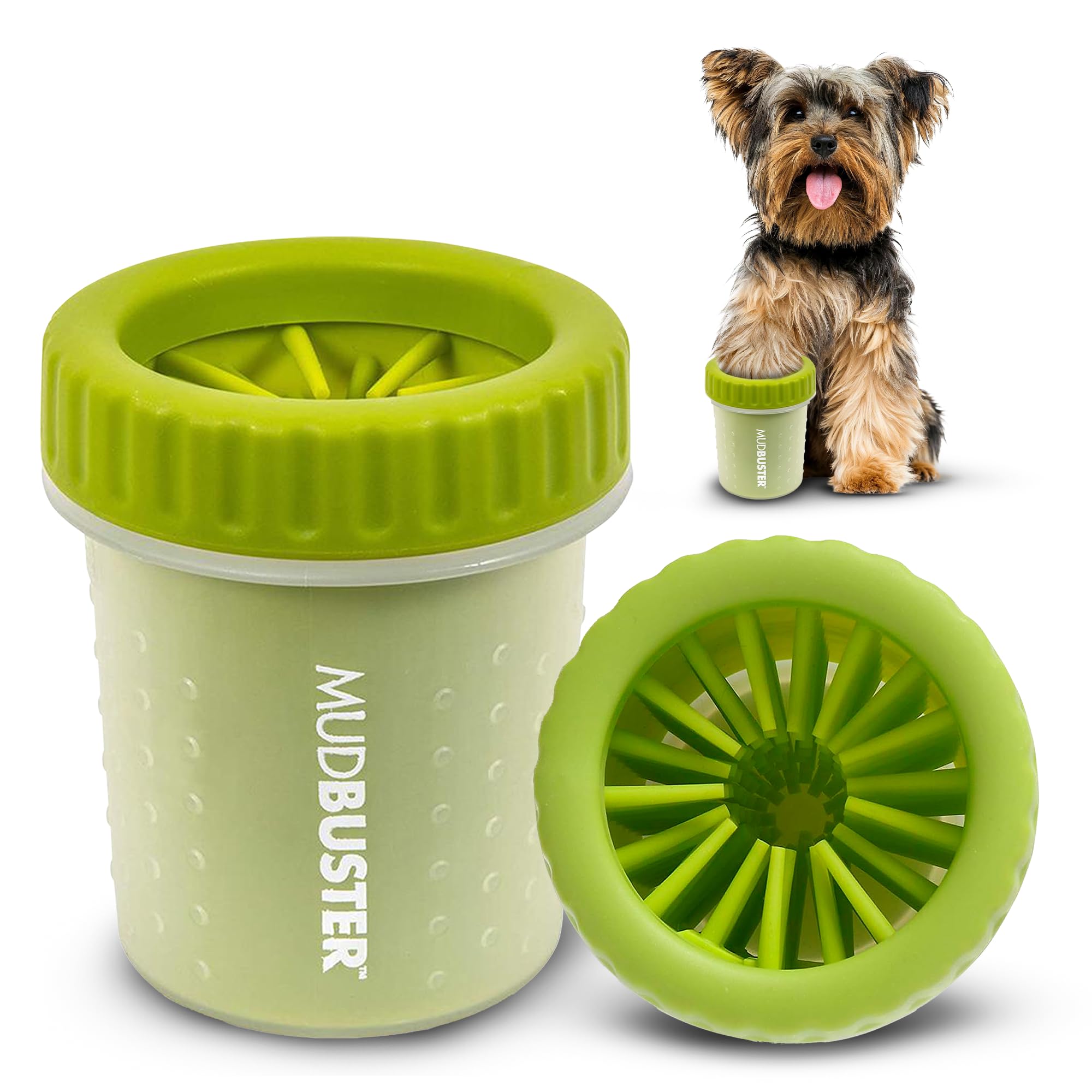 Dexas Pink Medium Dog Paw Cleaner, MudBuster - Premium Quality Pet Supplies and Dog Accessories for Dogs, Easy to Use, Mess Free, BPA Free, Patented Product