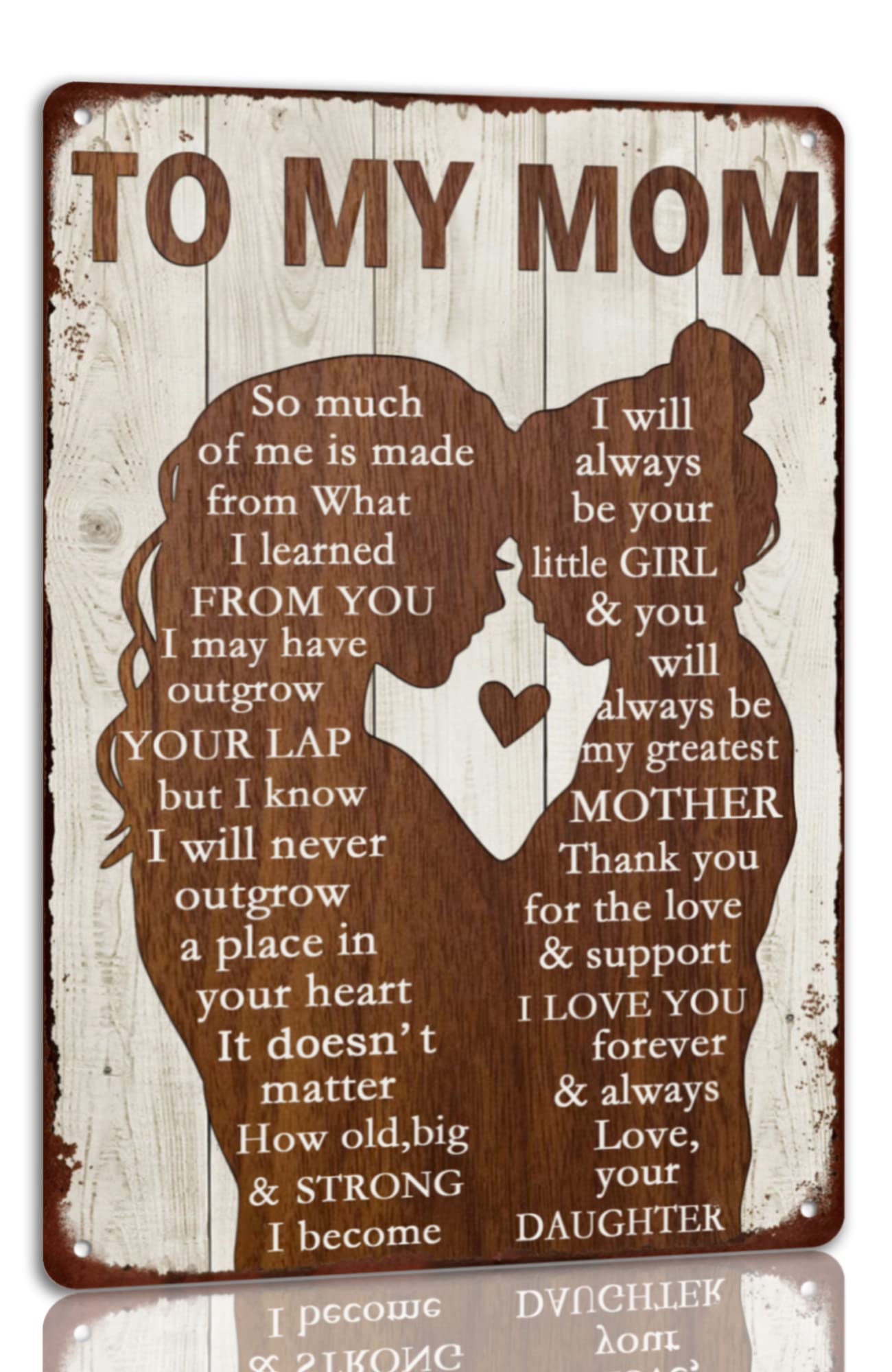To My Dad Metal Sign Father's Day Tin Sign Vintage Home Wall Decor Signs Birthday Gift For Dad From Son For Man Cave 8x12 Inch