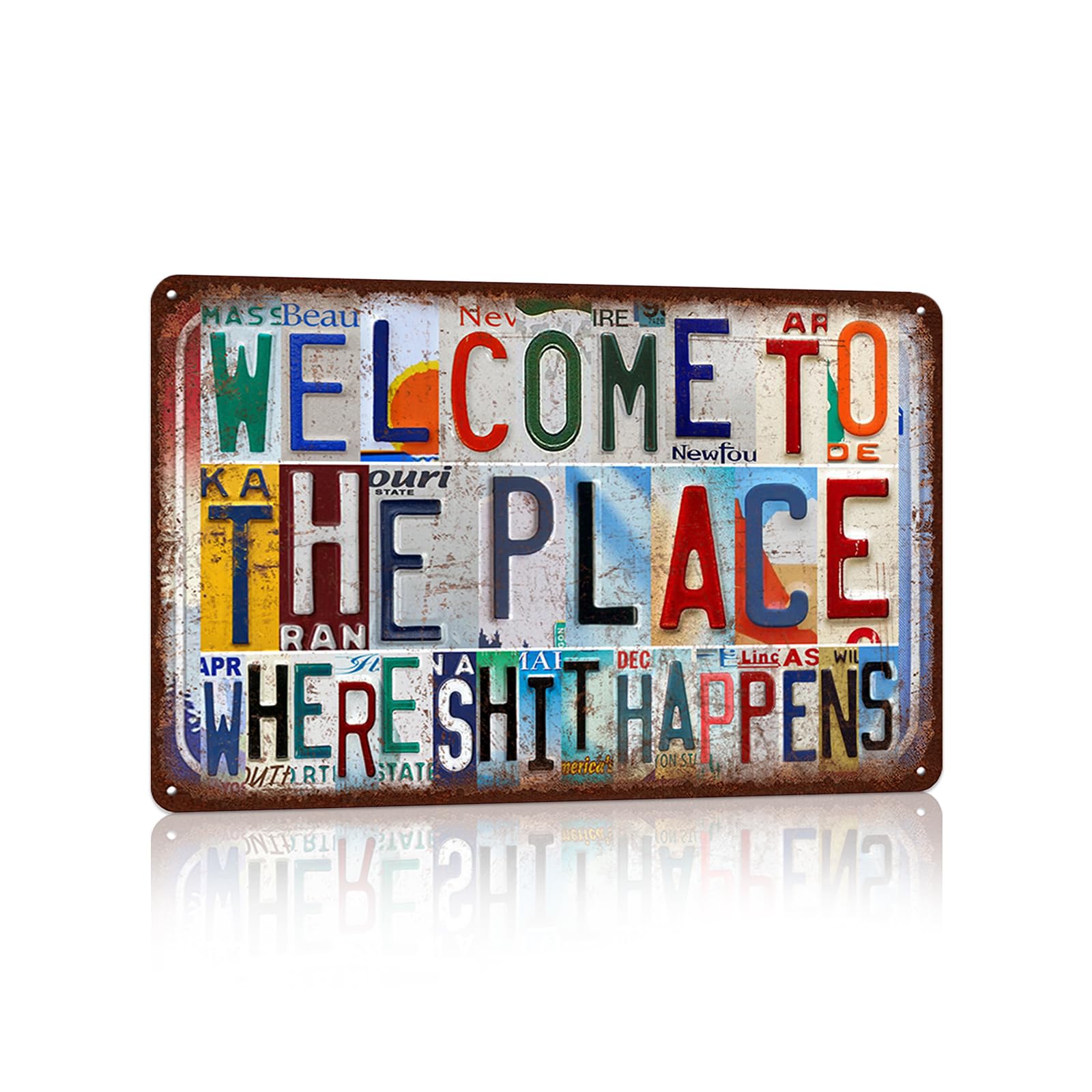 Vintage Metal Tin Signs Wall Decor for Man Cave Garage Bar Home 12 x 8 Inches - I Am Currently Unsupervised.I Know,It Freaks Me Out Too But The Possibilities Are Endless