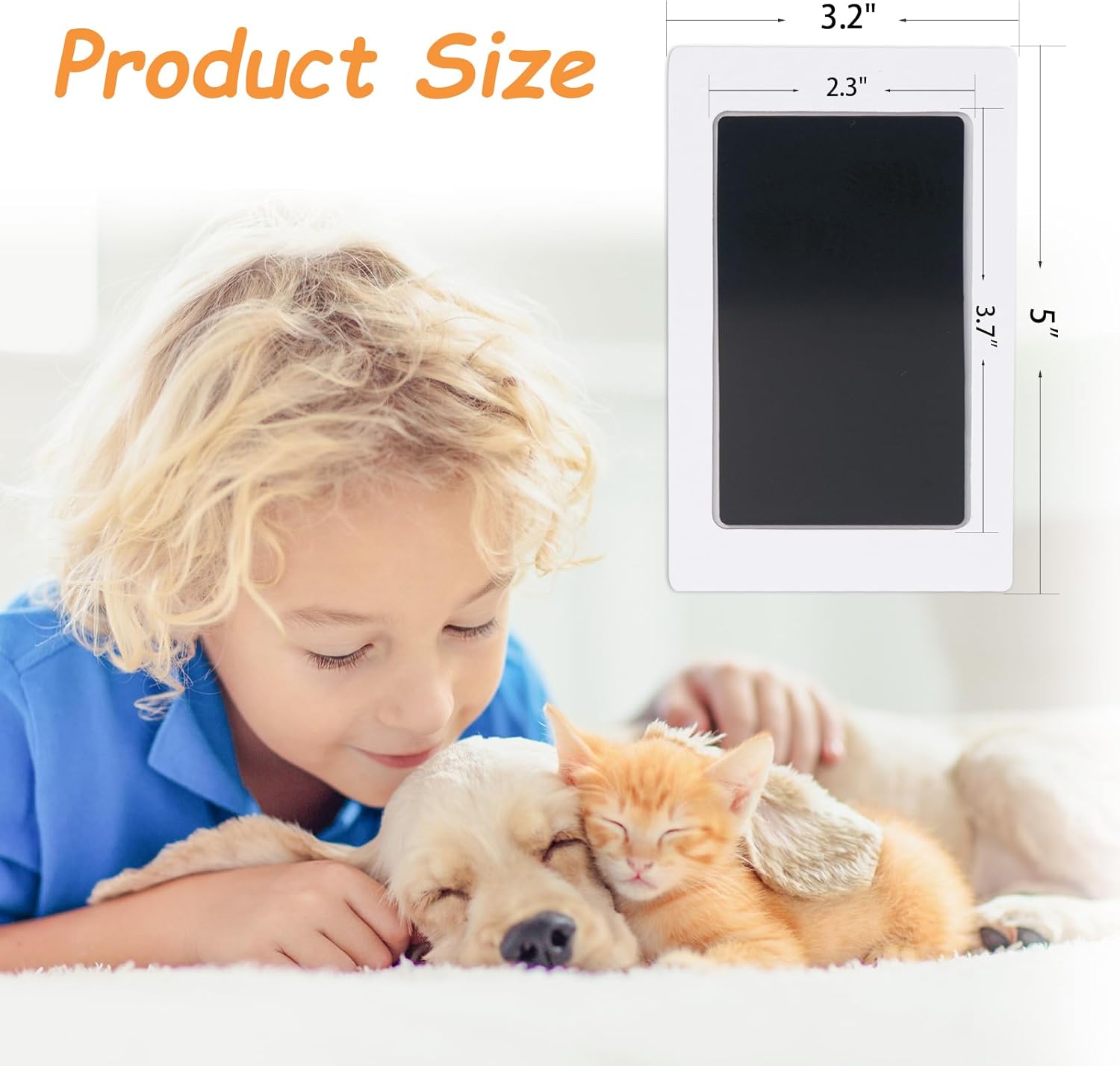 DeerZone Inkless Paw Print Kit,Dog Paw Print Kit,Dog Nose Print Kit,Clean Touch Ink Pads and Imprint Cards,Pet Paw Print Impression Kit for Dogs Cats Footprint Keepsake