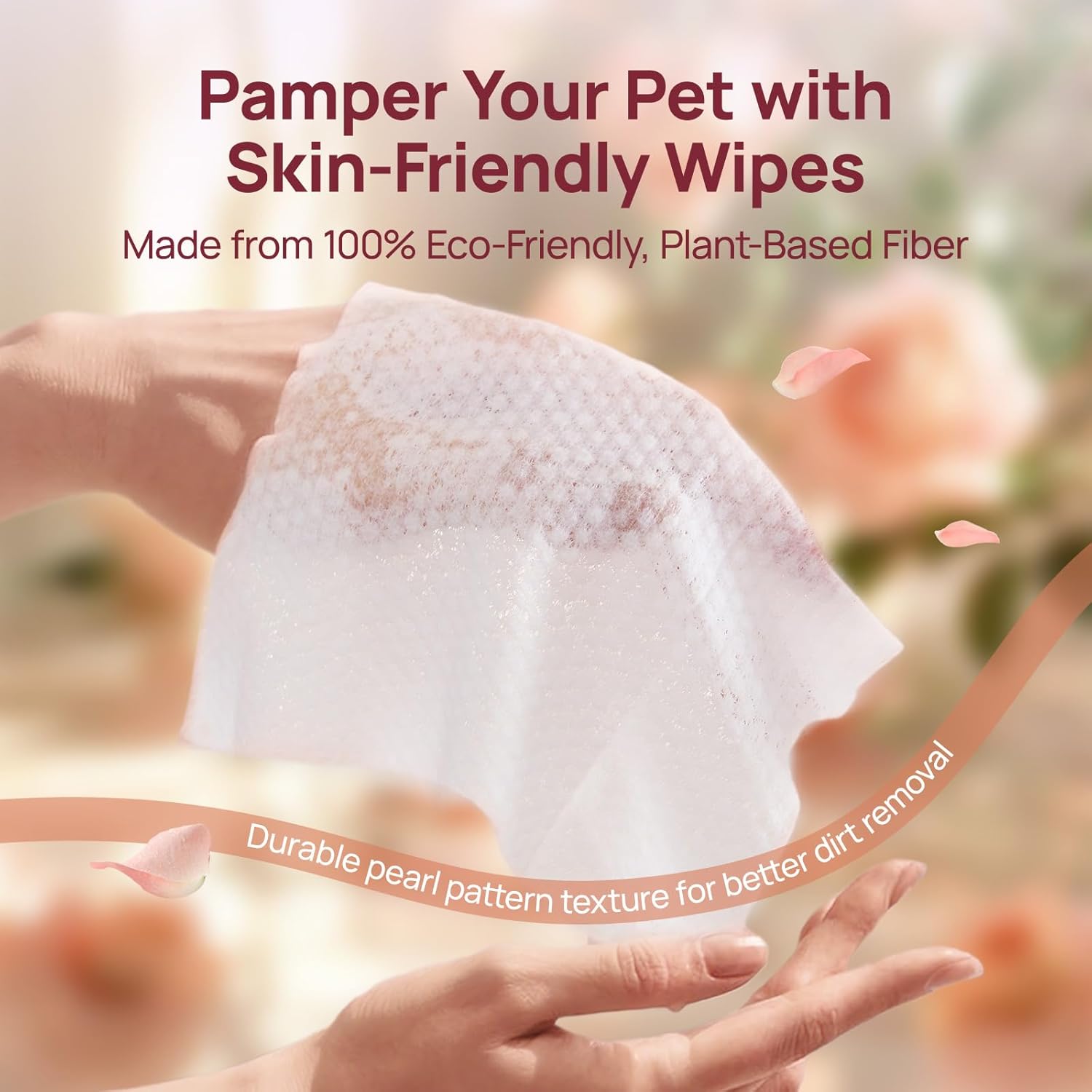 HICC PET Wipes for Dogs and Cats, Vet-Recommended Hypoallergenic Dog Wipes for Paws, Butt and Fur, Dog Cleaning Wipes & Dog Bath Wipes, Deodorizing Grooming Wipes for Dogs, Cats, Horse, 100 Count | Pet Wipes for Paws & Butt, Dog Bath Wipes, Deodorizing Cl