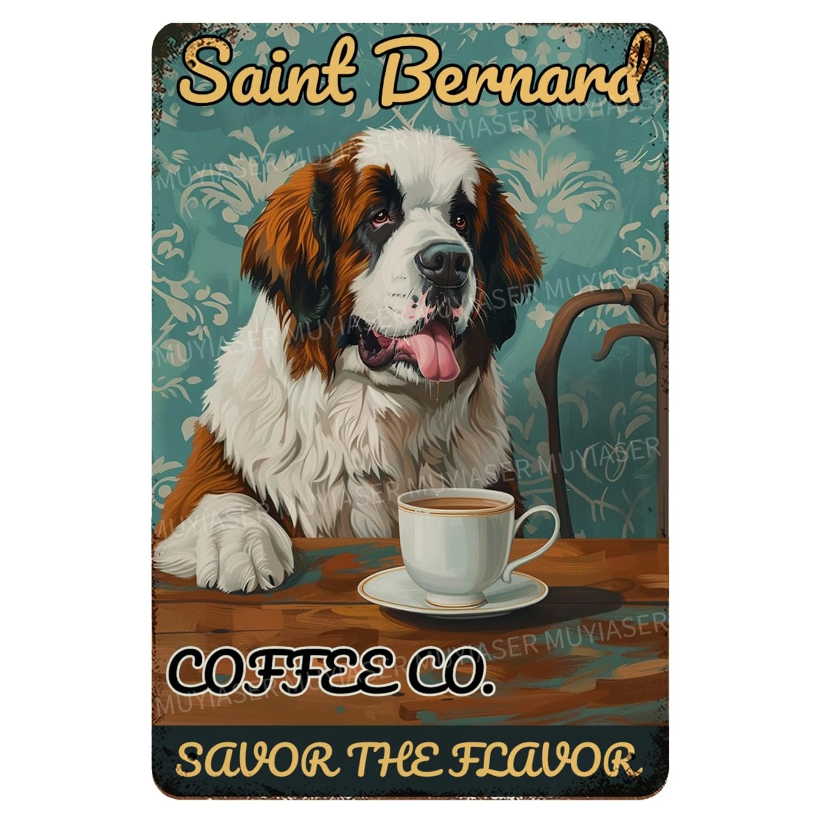 Retro Beach Aluminum Vintage Tin Sign for Kitchen Office Home Bar Cafe Decor 8x12 Inch