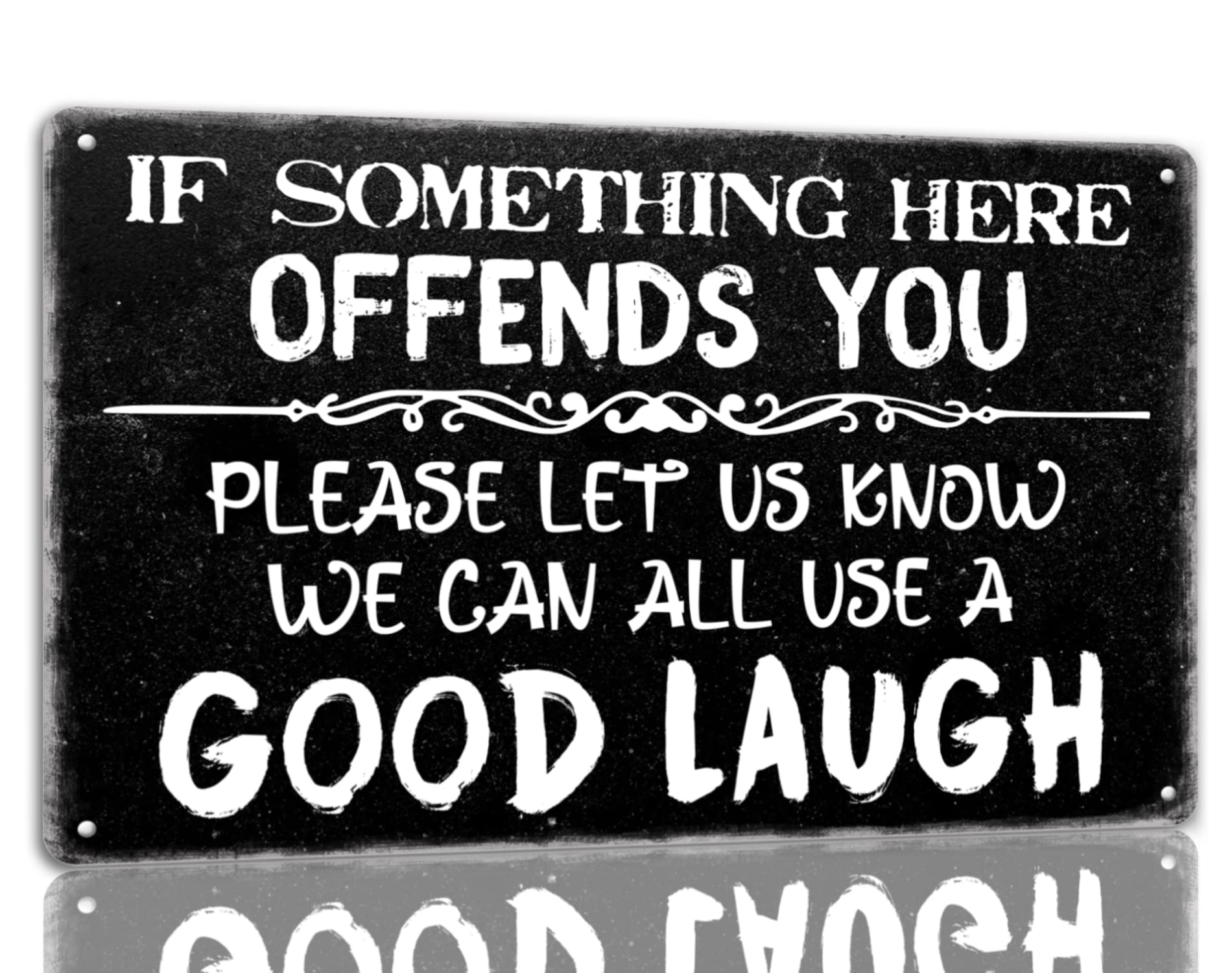 Please Do Not Throw Cigarette Butts On The Ground Tin Sign Funny Warning Metal Signs Yard Street Cafe Park Decor Signs 8x12 Inch