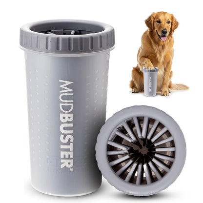 Dexas Pink Medium Dog Paw Cleaner, MudBuster - Premium Quality Pet Supplies and Dog Accessories for Dogs, Easy to Use, Mess Free, BPA Free, Patented Product