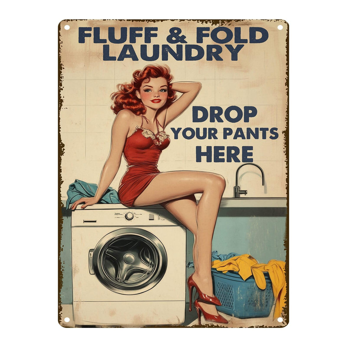 Laundry Metal Tin Sign Laundry Room Wall Decor Fresh Linens Breezy Days Signs Retro Posters for Bathroom Home Bedroom Laundromat Garden 8x12inch