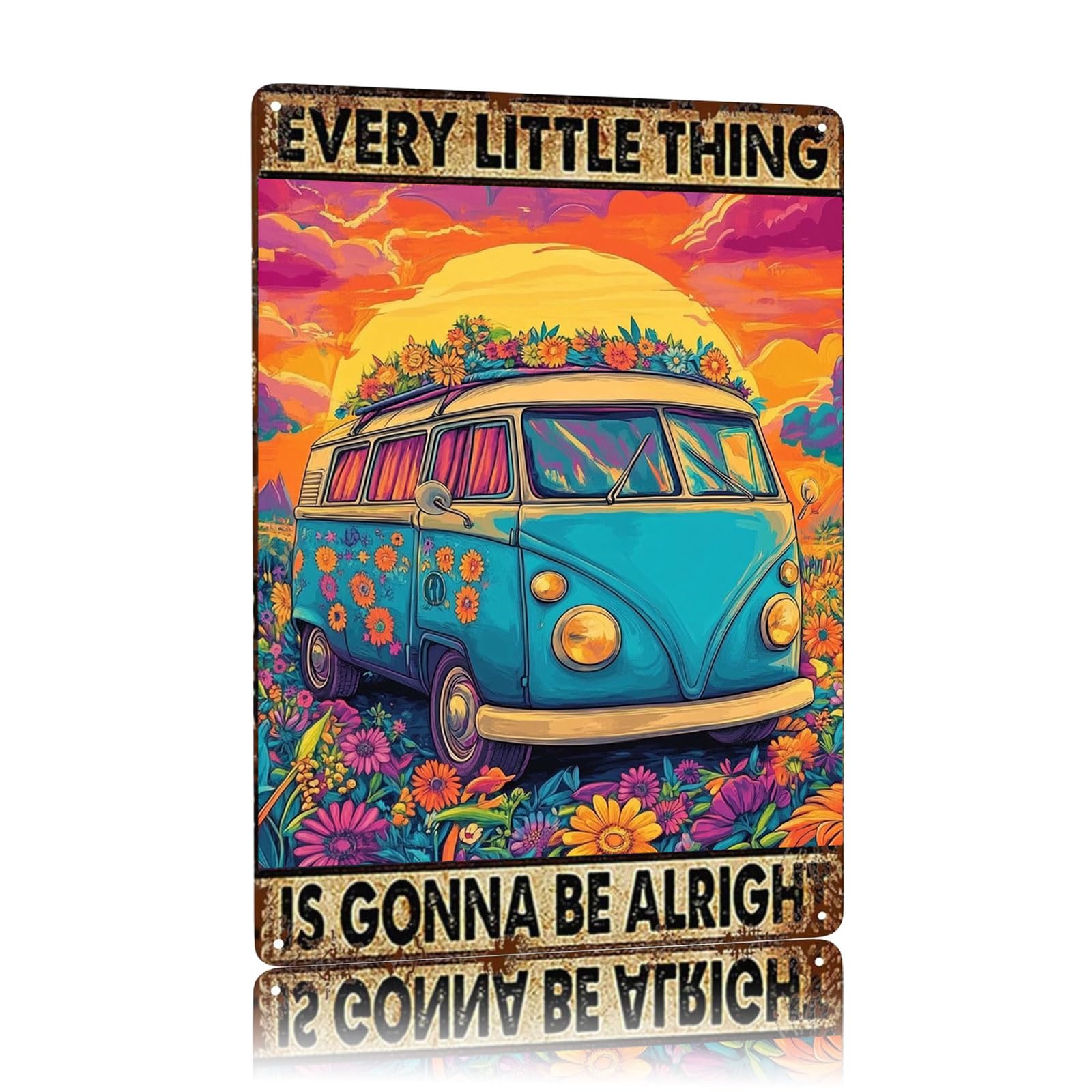 Metal Signs Enjoy The Little Things Vintage Signs Retro Aluminum Metal Tin Sign for Home Office Kitchen Bar Cafe Garden Wall Decor 12x8 Inch