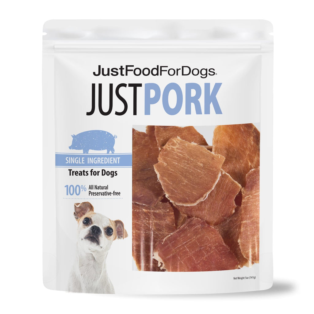 Just Food for Dogs Single Ingredient Healthy Dog Treats and Dog Snacks, Jerky Treats, Human Grade, Preservative and Grain Free, Rawhide Free Chews, Low Calorie Treat - Chicken Breast, 5 oz