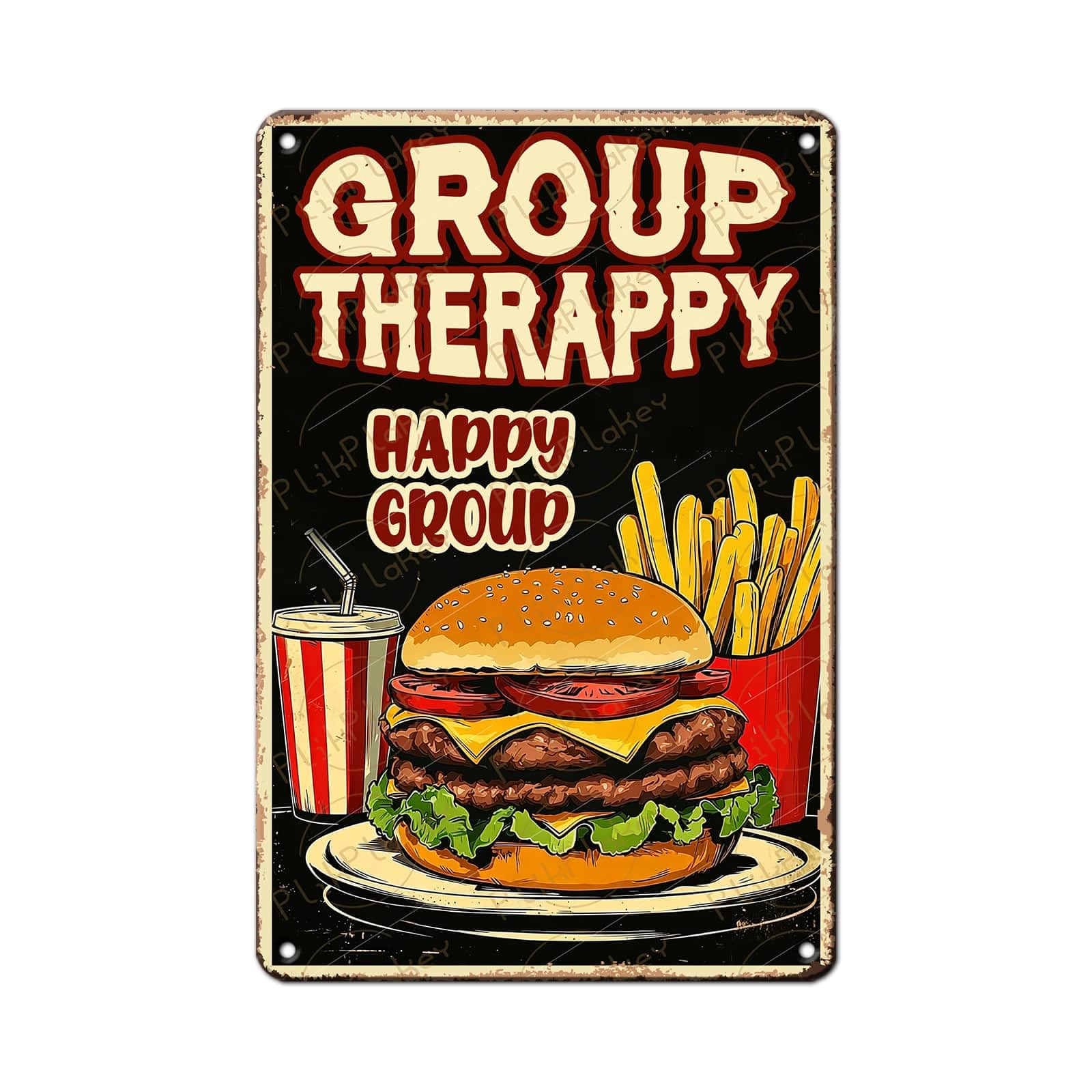 Best in Town Beef Hamburgers Retro Metal Tin Sign Vintage Wall Decor Bar Fast Food Shop Restaurant Kitchen Snack Truck Pub Coffee Home Poster 12x8 Inch