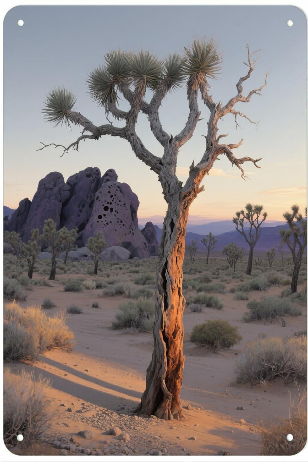 Joshua Tree National Park Metal Tin Sign 8x12 Inch - Retro Wall Decor For Man Cave，Home, Bar, Kitchen, Garage