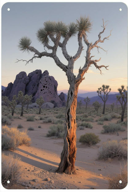 Joshua Tree National Park Metal Tin Sign 8x12 Inch - Retro Wall Decor For Man Cave，Home, Bar, Kitchen, Garage