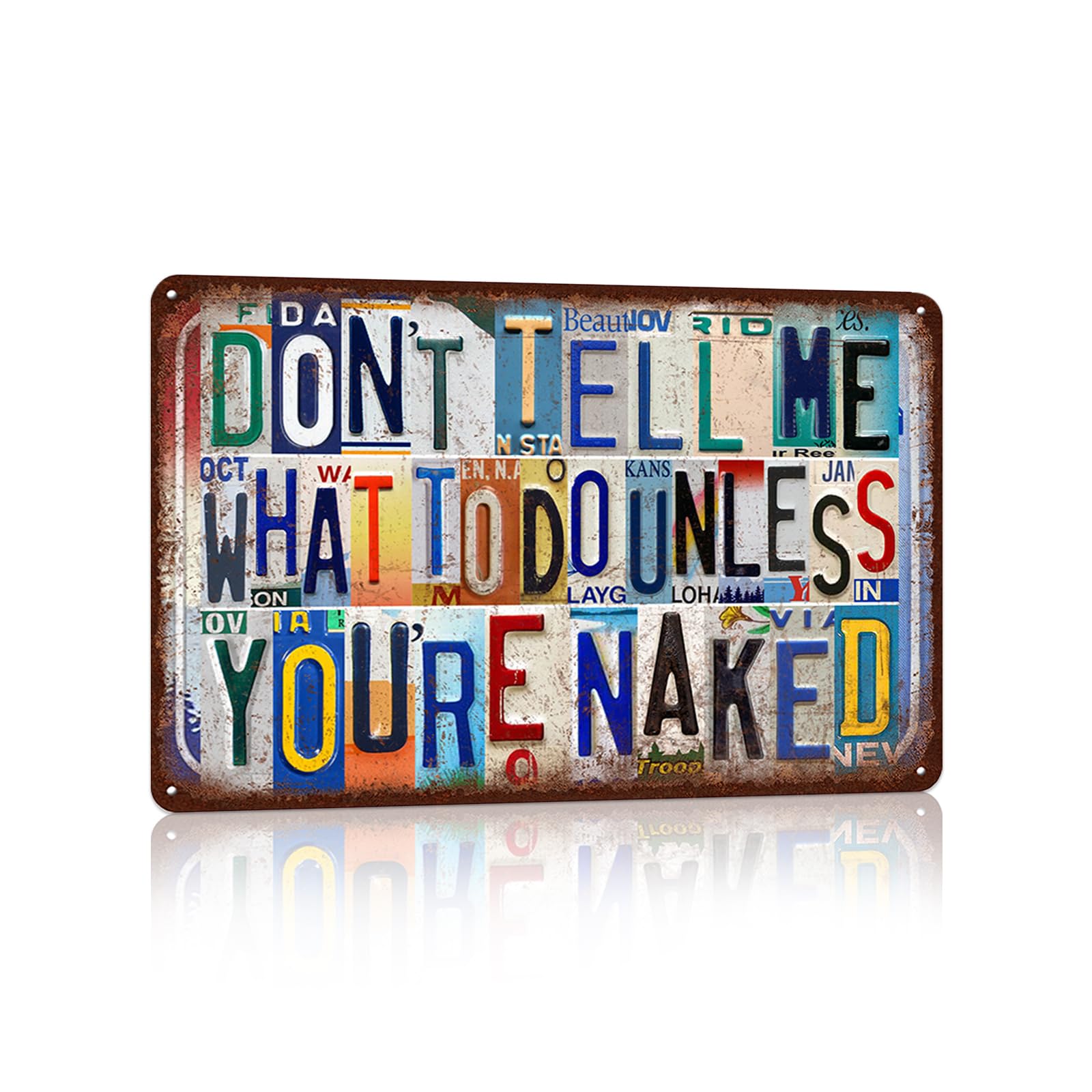 Vintage Metal Tin Signs Wall Decor for Man Cave Garage Bar Home 12 x 8 Inches - I Am Currently Unsupervised.I Know,It Freaks Me Out Too But The Possibilities Are Endless