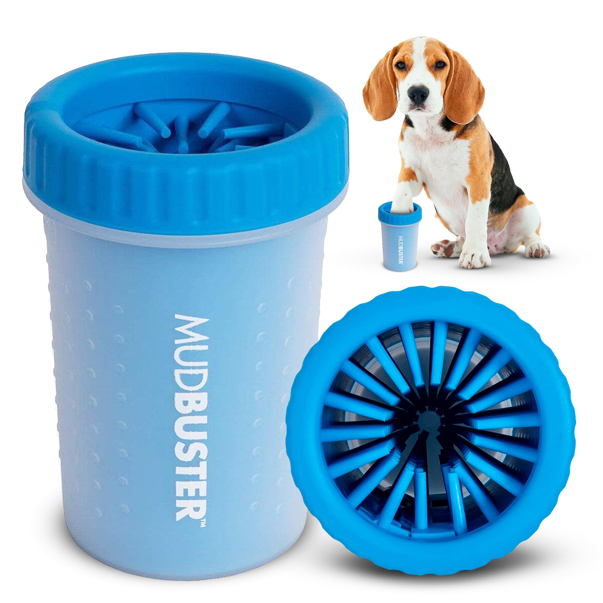 Dexas Pink Medium Dog Paw Cleaner, MudBuster - Premium Quality Pet Supplies and Dog Accessories for Dogs, Easy to Use, Mess Free, BPA Free, Patented Product