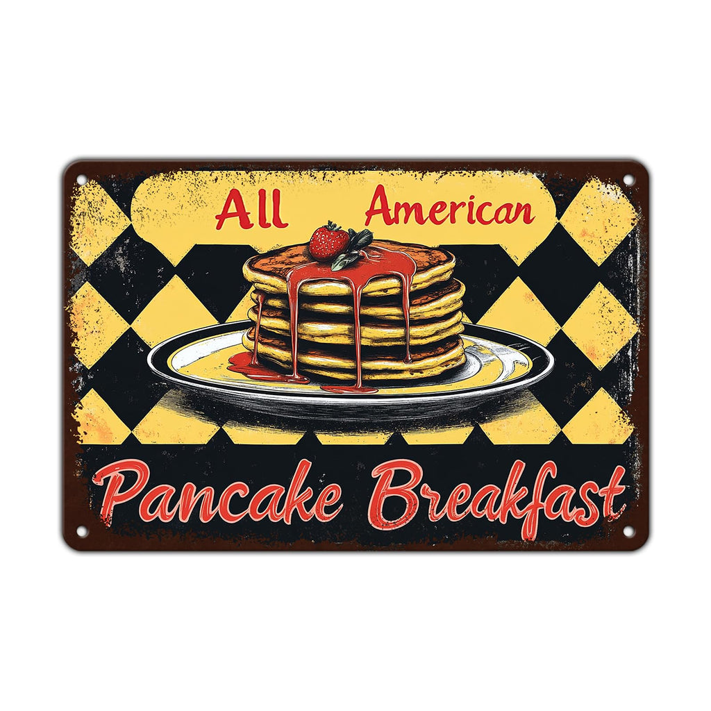Dad's BBQ Metal Tin Sign BBQ Retro Metal Tin Sign Home Kitchen Wall Decor 12x8 Inch Funny Plaque