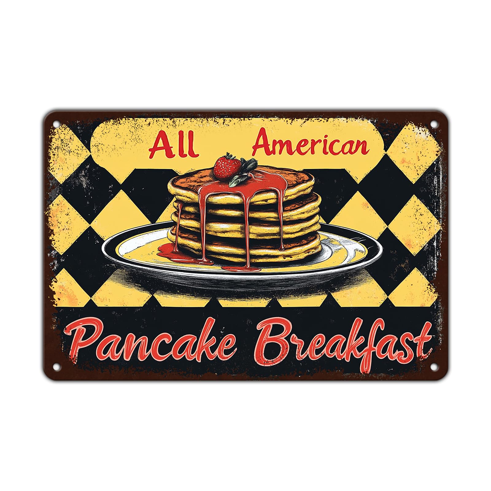 Dad's BBQ Metal Tin Sign BBQ Retro Metal Tin Sign Home Kitchen Wall Decor 12x8 Inch Funny Plaque