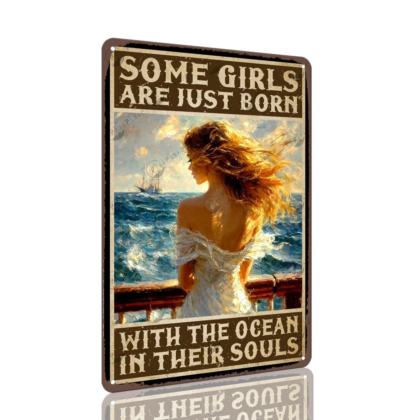 Vintage Sea Turtle Metal Sign Get Naked Unless You Are Just Visiting Don'T Make It Weird Fun Wall Decor for Home Beach Theme Bathroom Parlor Tin Plaque 12x8 Inch