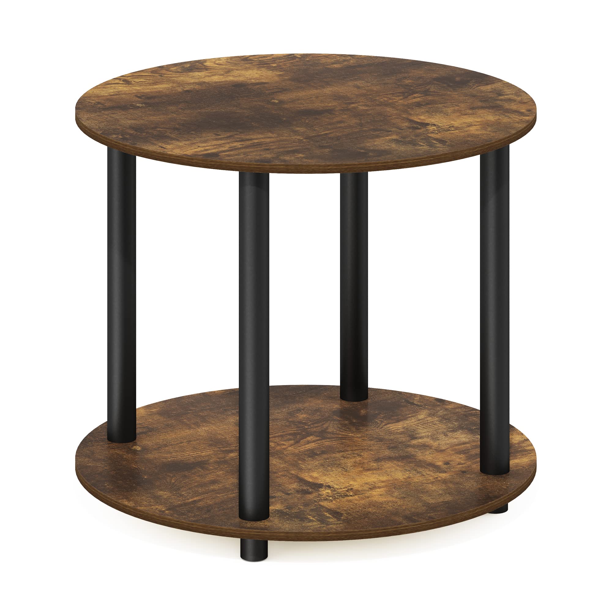 Furinno Simple Design Coffee Table, French Oak Grey/Black