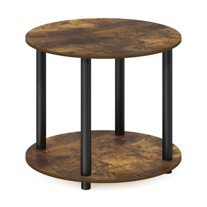 Furinno Simple Design Coffee Table, French Oak Grey/Black