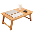 Nnewvante Large Size Floor Desk, Folding Low Coffee Table, No Assembly Required, Adjustable Floor Table for Breakfast Gaming Writing 33.5"x17.7" Black Walnut