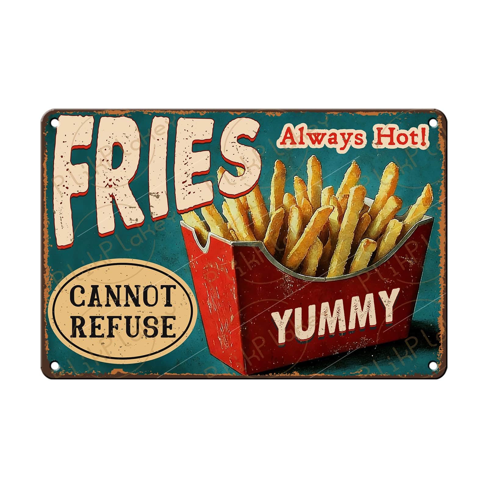 Best in Town Beef Hamburgers Retro Metal Tin Sign Vintage Wall Decor Bar Fast Food Shop Restaurant Kitchen Snack Truck Pub Coffee Home Poster 12x8 Inch