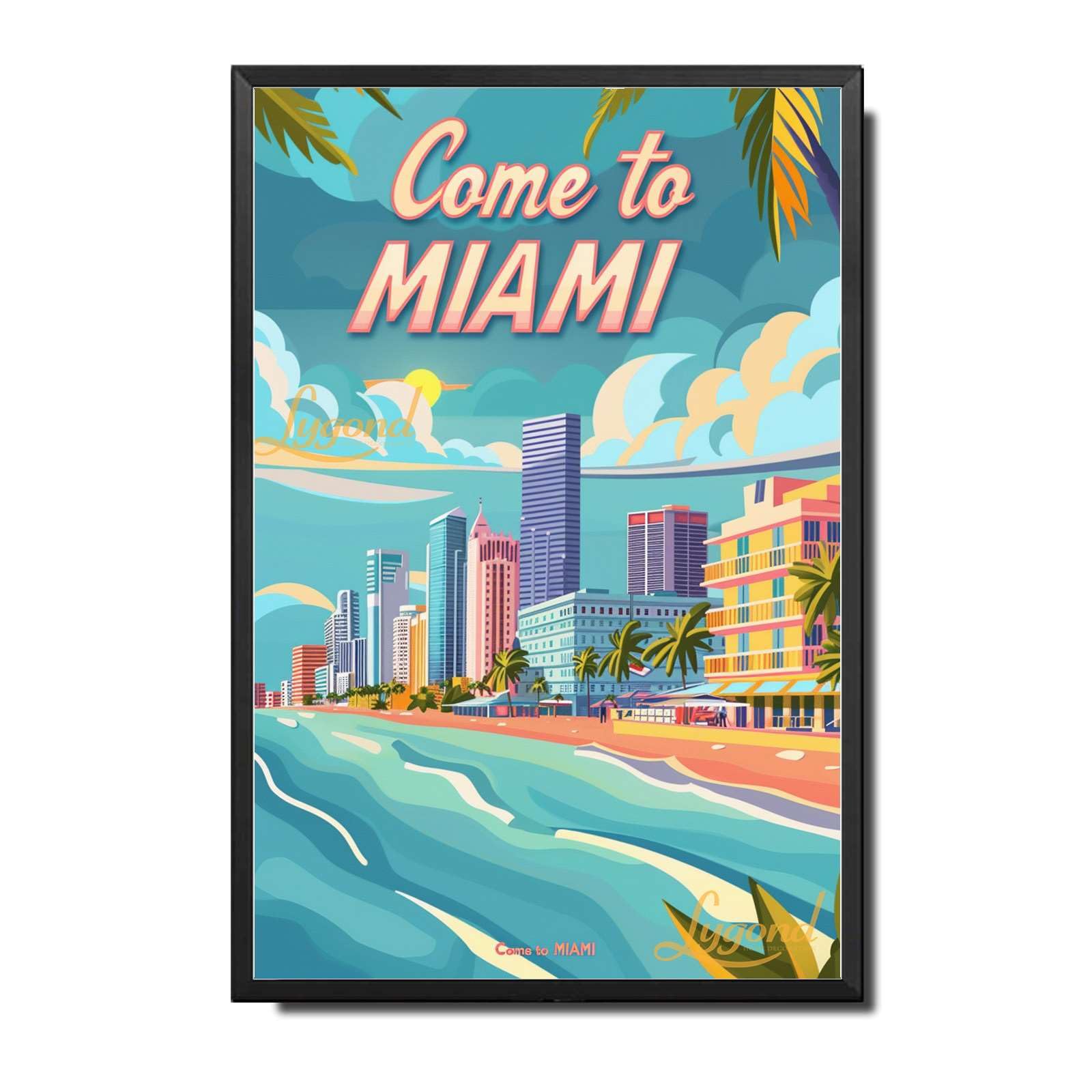 Lygond Metal Sign Tin Sign Vintage Wall Art Come to Chicago Travel Greenhouse Decor for Gift 8×12 Inches