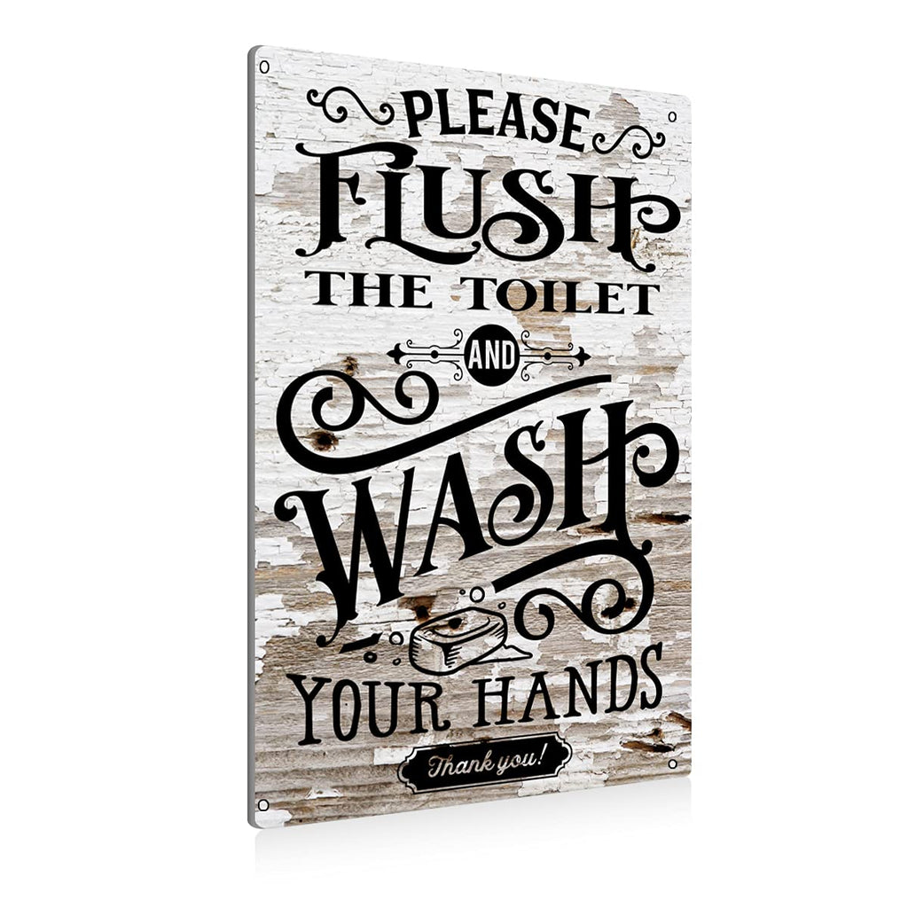 BEASTZHENG Funny Gothic Bathroom Home Decor Metal Tin Sign: Funny "Are You Pooping?" Bathroom Wall Art Decor Sign for Skull Lovers 8 X 12 Inches