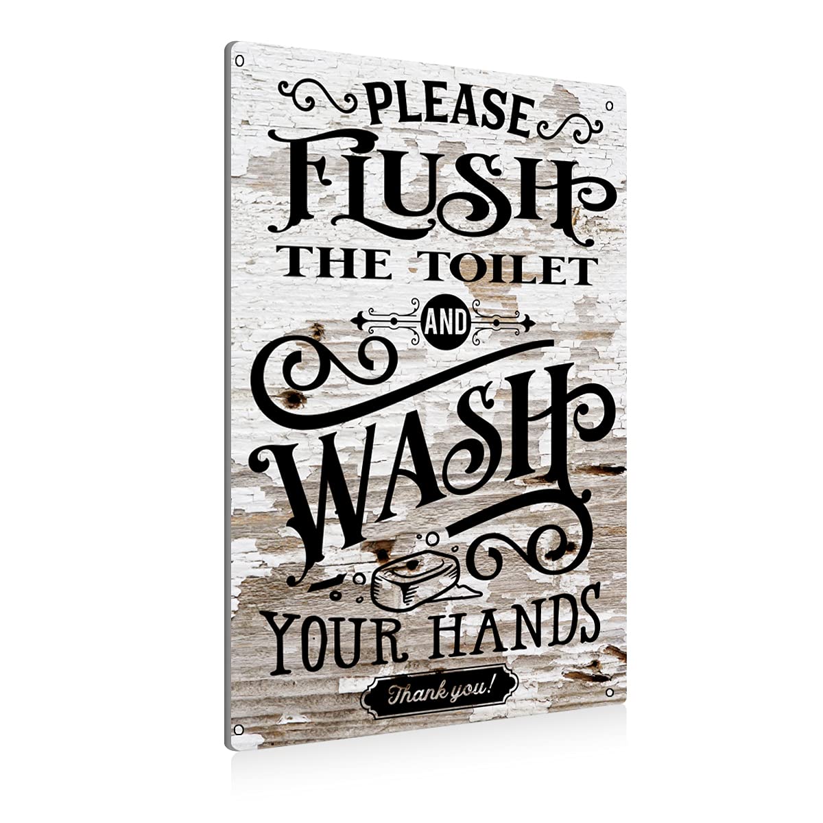 BEASTZHENG Funny Gothic Bathroom Home Decor Metal Tin Sign: Funny "Are You Pooping?" Bathroom Wall Art Decor Sign for Skull Lovers 8 X 12 Inches