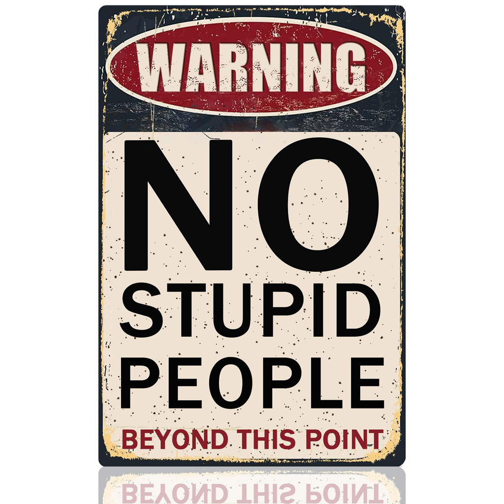 8x12 inch Blue I'm Not An Angry Person Sign, Tin Metal Wall Decor, Funny Sarcastic Gift for Men, Garage, Office, Home