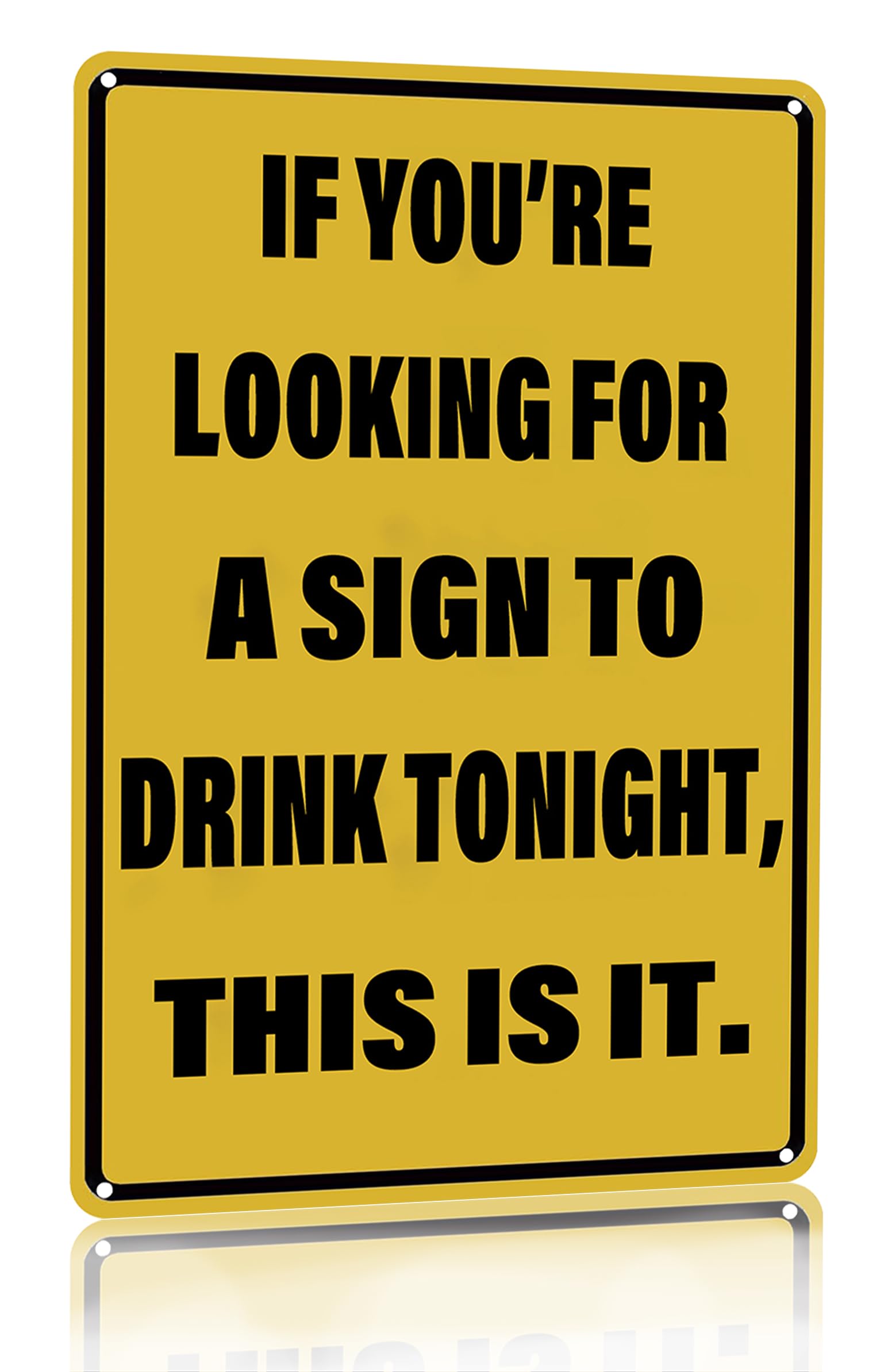 Crazysign Vintage Tin Sign Would Drink Here Again Sign for Home Man Cave Bar Cafe Wall Decor 8x12 Inches (3282)