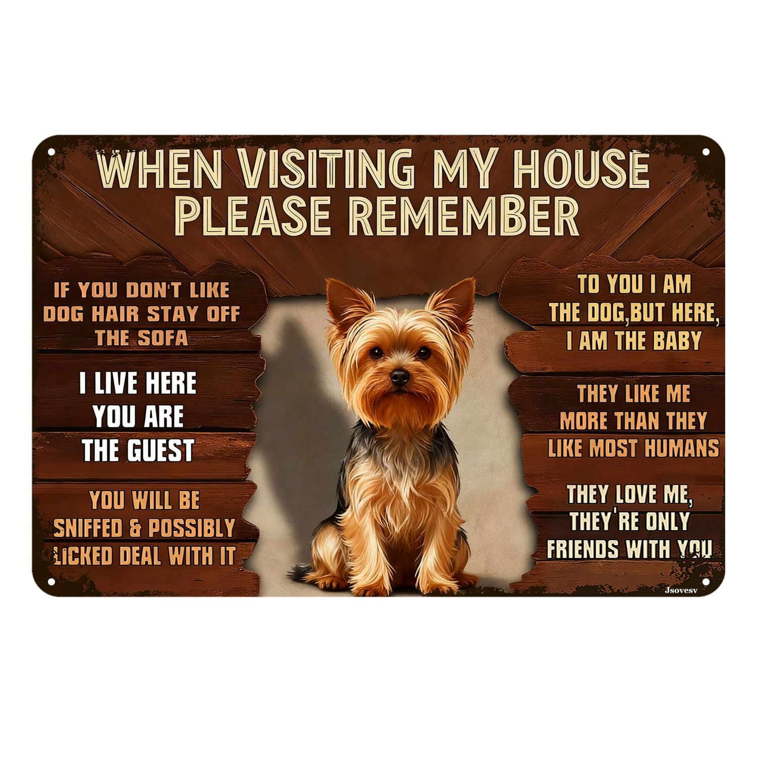 Funny Malamute Dog Vintage Tin Sign When Visiting My House Please Remember Metal Wall Art For Home Garage Bar Man Cave Patio Porch Decor 8x12 Inch