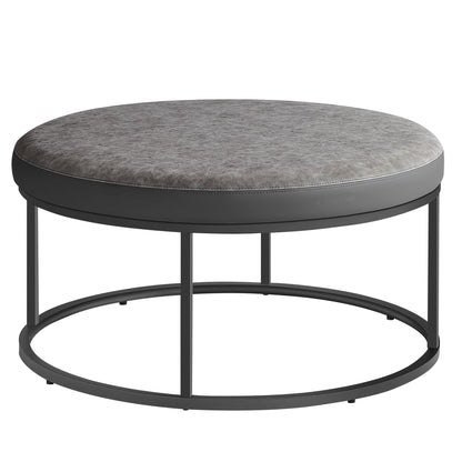 SONGMICS Home LUIZ Collection - Ottoman Footstool, Rectangle Ottoman, Vanity Chair Stool, Footrest, Reversible Top, Side Table, Max. Load 660 lb, Bedroom Living Room Entryway, Dove Gray ULOM079G01