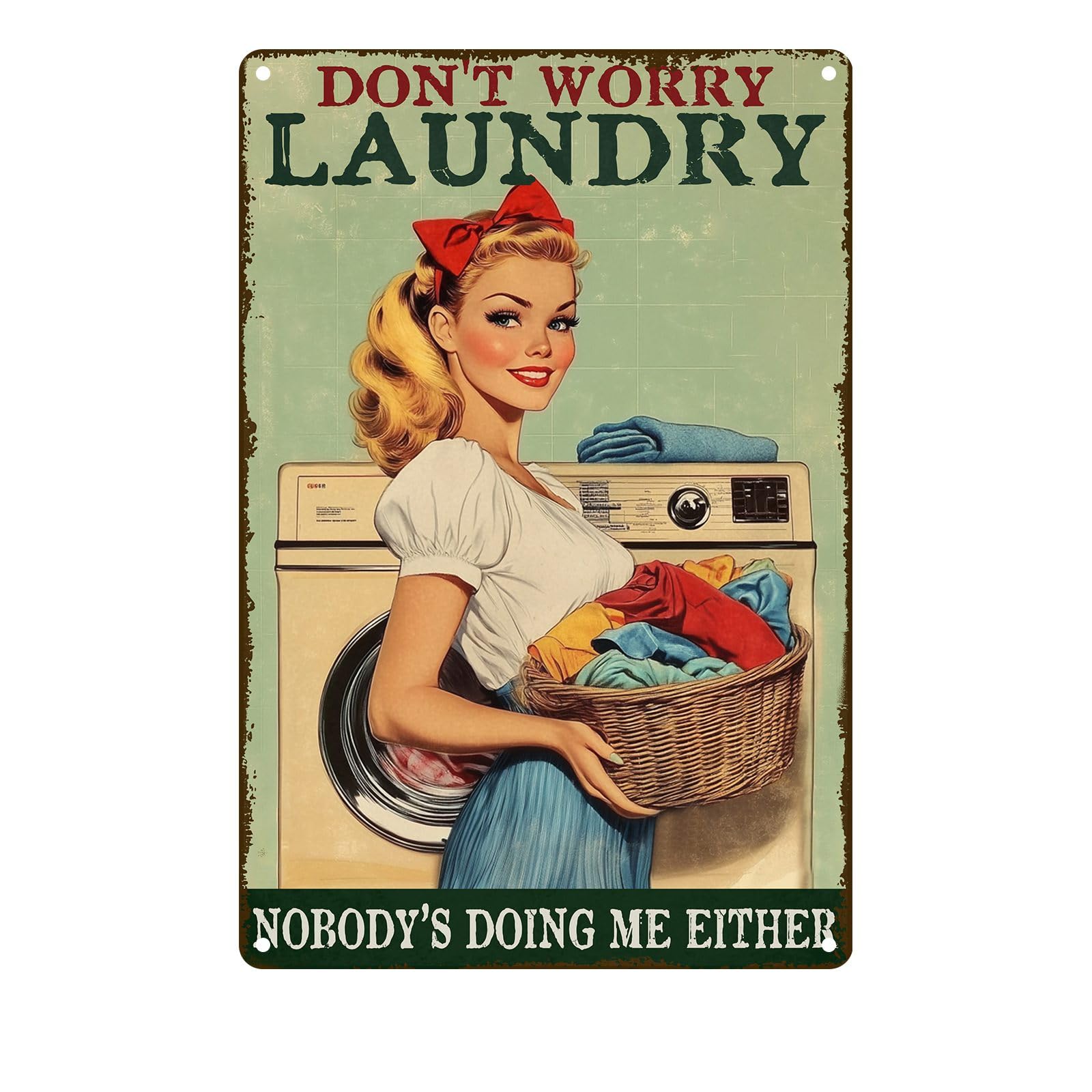Laundry Metal Tin Sign Laundry Room Wall Decor Fresh Linens Breezy Days Signs Retro Posters for Bathroom Home Bedroom Laundromat Garden 8x12inch