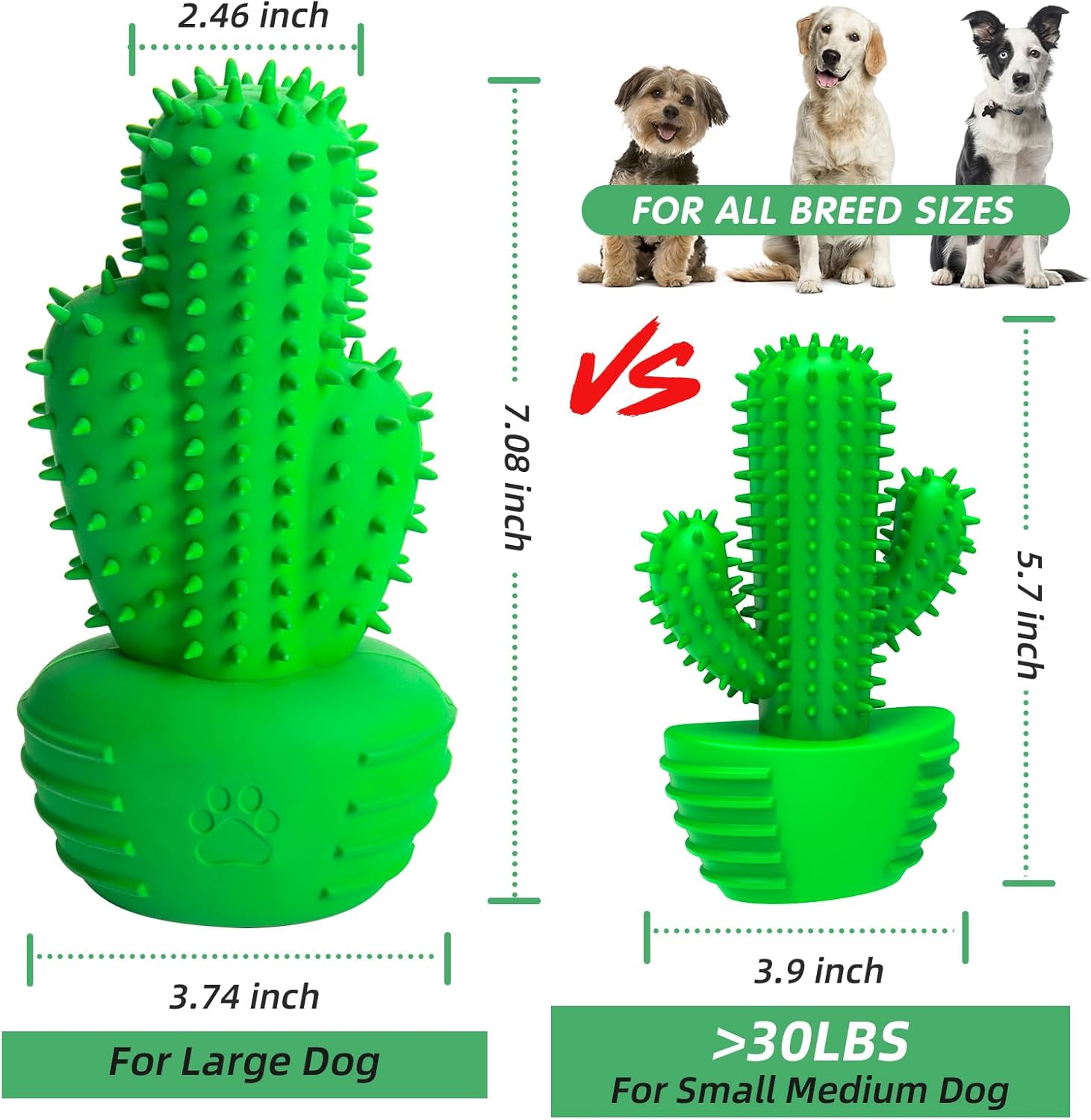 Pamlulu Dog Chew Toys Dog Toothbrush Stick Teeth Cleaning Brush Dental for Medium Large Dog, Puppy Christmas Easter Birthday Gifts, Outdoor Squeaky Toys for Aggressive Chewers Interactive Tough Toys
